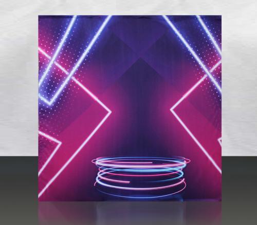 Purple-Neon-Photowall